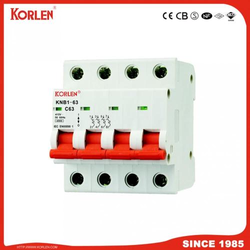 Nuovo tipo KNB1-63 Mini Circuit Breaker 1-63A MCB