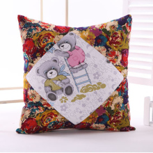 Cotton Cushion Covers, Sofa Pillow Cases, Pillow Covers 45x45cm, cartoon little bear