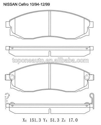 Wholesale Brake Pad Supplier For Brake Pad NISSAN MAXIMA