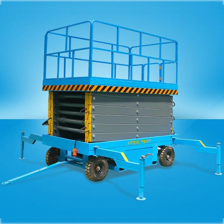 6m 8m 10m 12m 14m 16m 18m Aerial Work Mobile Scissor Man Lift Table Hydraulic Electric Movable Scissor Lift Platform