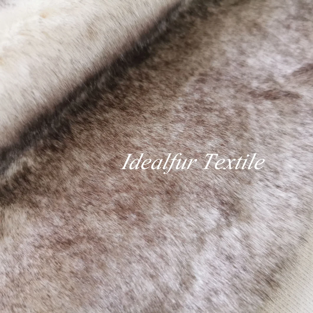 High Quality Dyed Acrylic Plush Faux Fake Artificial Raccoon Fur Fabric