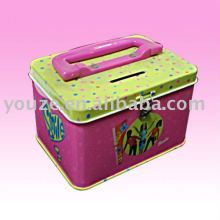 House-shape metal tin coin