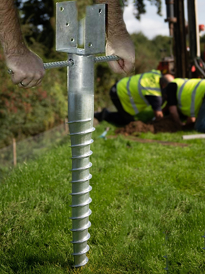 Base de tornillo de tierra de acero para el montaje solar fotovoltaico