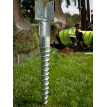 Base de tornillo de tierra de acero para el montaje solar fotovoltaico