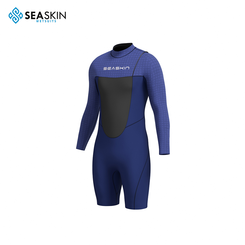 सीस्किन मेन्स जिपरलेस लंबी आस्तीन वसंत wetsuits