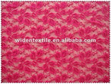 red elastic lace fabric