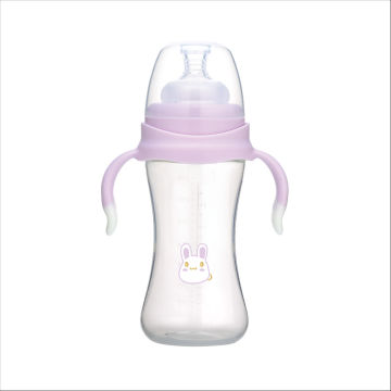 Light-colored baby bottle macaron color 300ml feeding bottle