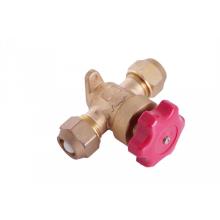 Refrigeration parts hand valve