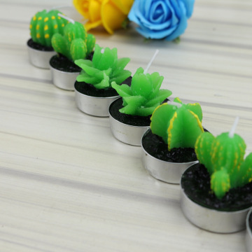 12 Pieces Cactus tealight Candles