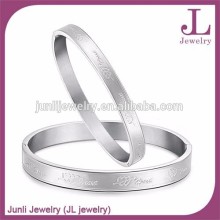 His And Hers Stainless Steel Couple Bangle For Lovers Fashion Bangle Set