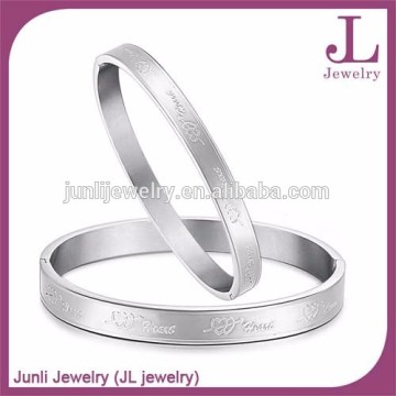 His And Hers Stainless Steel Couple Bangle For Lovers Fashion Bangle Set