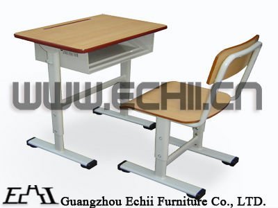 modern classroom furniture/single adjustable shool desk and chair/cheap school desks/middle school student study desk and chair/