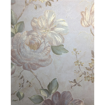 280gsm golden flower design PVC wallpaper