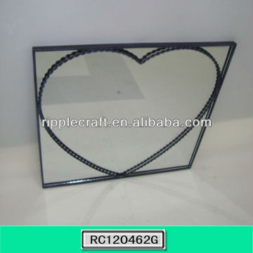 Decorative Heart Shape Iron Mirror