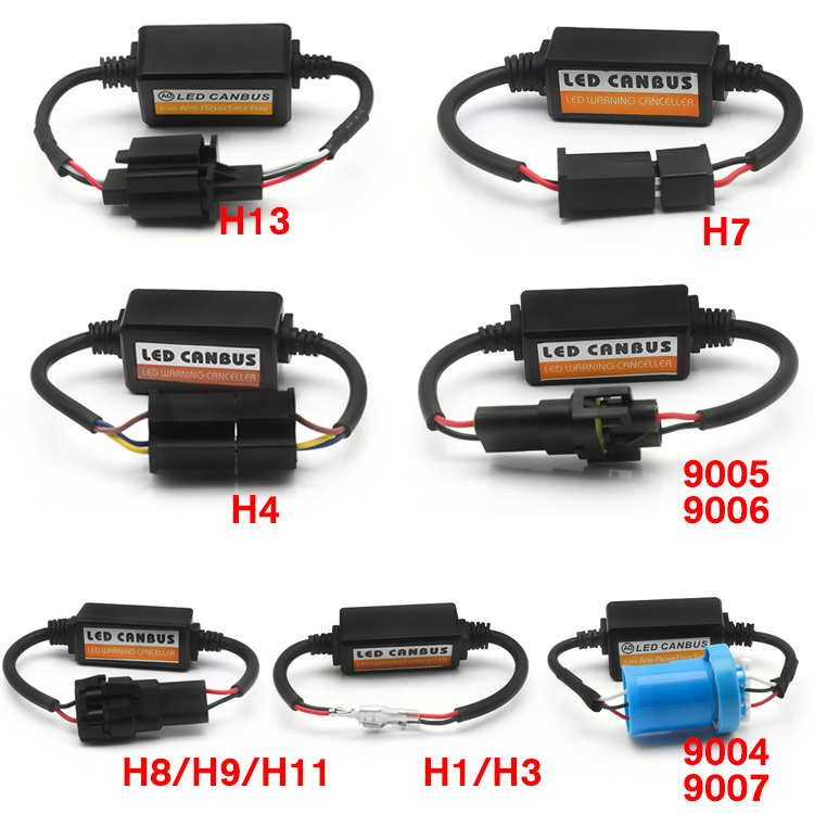 LED headlight bulbs led Canbus Decoder h1 h3 h4 h7 h11 hb3 hb4 9005 9006 9012 h13 Error Code Eliminator Warning Canceller