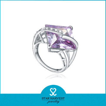 High Quality Handcraft Amethyst Gemstone 925 Sterling Silver Ring