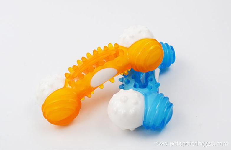 Environmentally Friendly chewing molar dog toy with sound