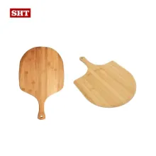 Wood Pizza Serving Board Italian Bamboo Pizza Peel