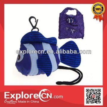 Fish shape foldable shopping bag