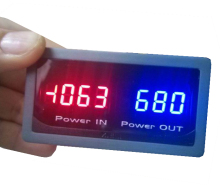 DC Dual Channel Dual Display Panel Meter