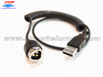 USB to lock plug connector for automobile