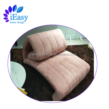 IEasy Pink Velvet Leisure Sofa Bed