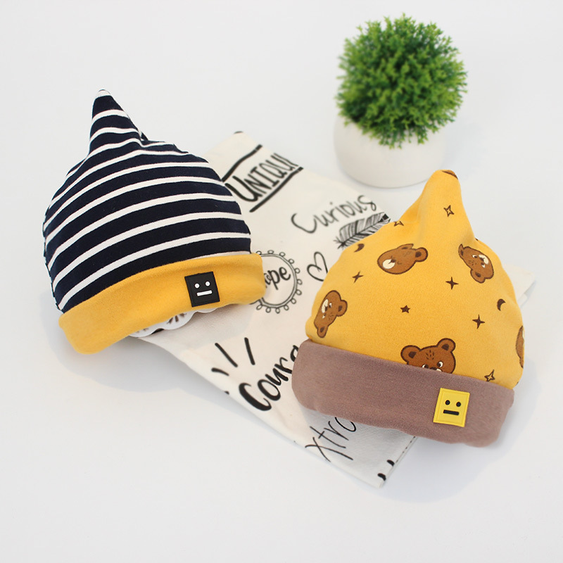 Pure cotton baby fetal cap in autumn winter (1)