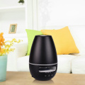 Noir diffuseur d'arome d'huile ultrasonique de haut-parleur Bluetooth