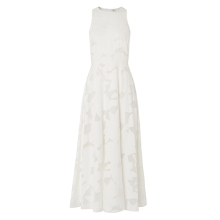 OEM charming cream flower patterns girls stylish long maxi one piece evening dress