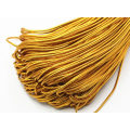 Gold metallic round elastic cord for tag