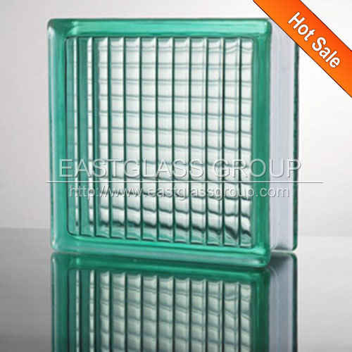 Green Parallel Glass Block