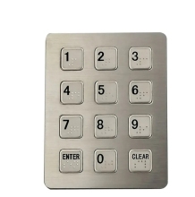 metal keypad with braille for blind person
