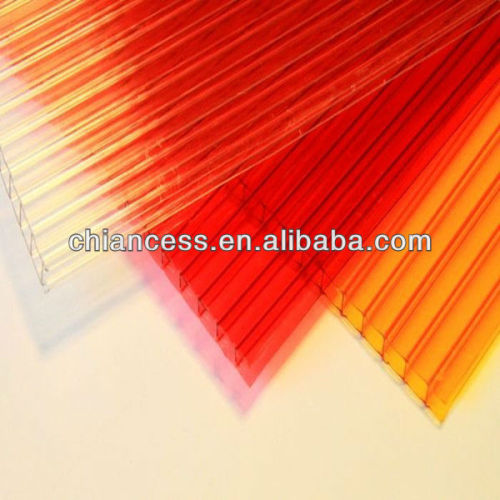Chinese plastic sun board polycarbonate sunshine sheet/multi layer pc hollow sheet