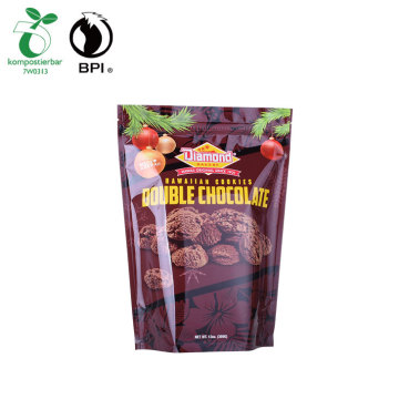 Customized Logo Plastic Coffee Beans Packaging Stand Up Pouch