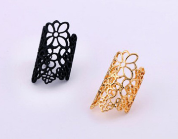 High Quality Hollow Gold Ring Alloy Metal Ring