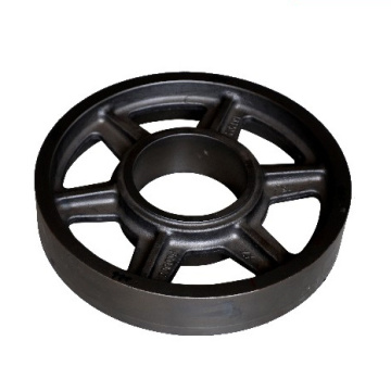 High strength ductile iron elevator steel cable wheel