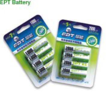 Rechargeable AA/AAA NIMH batteries