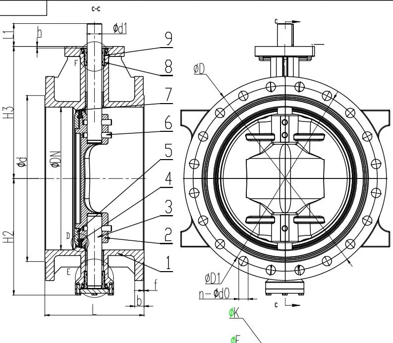 Hot Double Eccentric Butterfly Valve