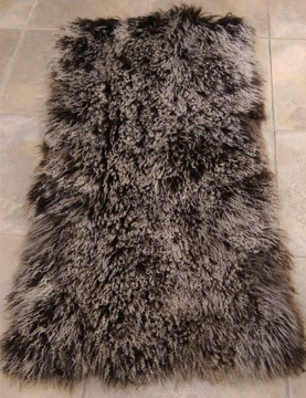 mongolan lamb plate Dyed Frosted Brown Tibetan Lamb Plate