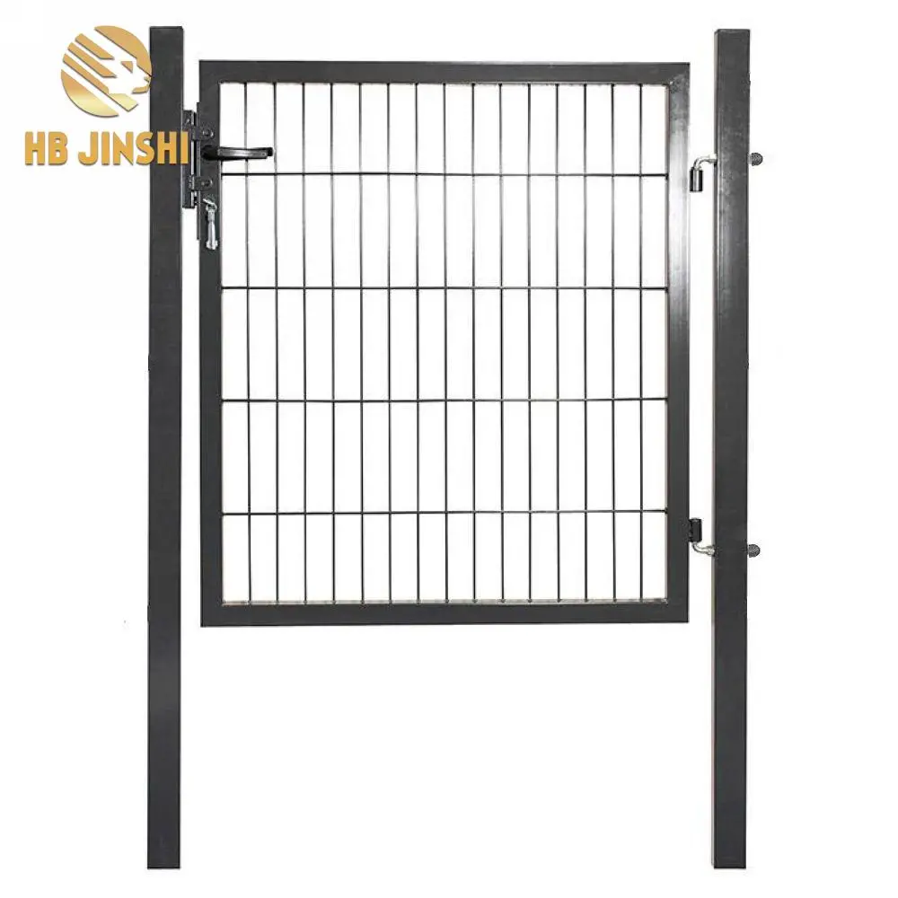 Green Galvanised Steel Mesh Garden Gate