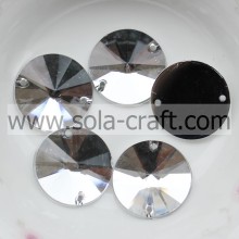 This 18MM Crystal Silver Acrylic Flat Round Sequin Mirror Bead Accessories