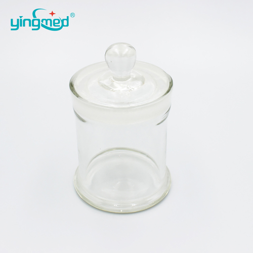 Labware a bassa forma a bassa bottiglia di pesatura in vetro trasparente