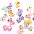 Glitter Pailletten Mini Strik Resin Charms Leuke Plaksteen Hars Cabochons Voor Kinderen Haar Of Telefoon Shell Accessoires Materialen