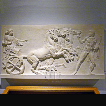 Hot Sale Living Decoration Beautiful Horse Bas Relief Wall Art Sculpture