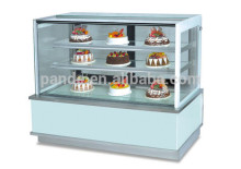 Guangzhou Factory Price White Painted Display Showcase Table, show case display