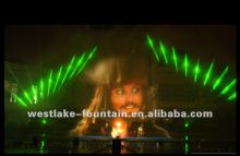 Water Screen fountain with Laser