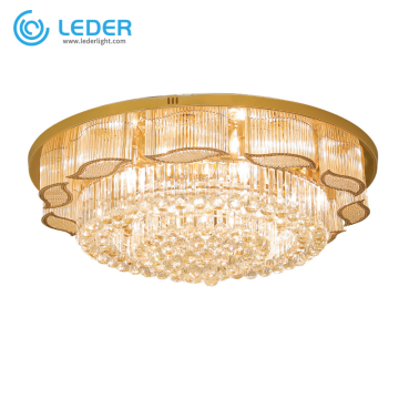 LEDER Beaded modern ljuskrona belysning