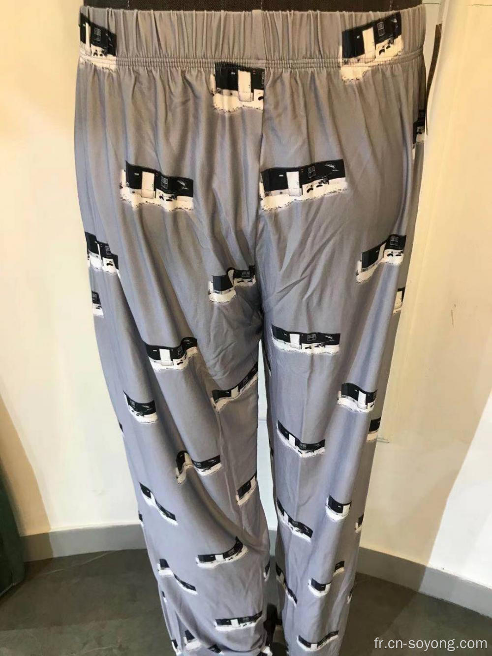 Pantalon de détente imprimé par sublimation pour hommes