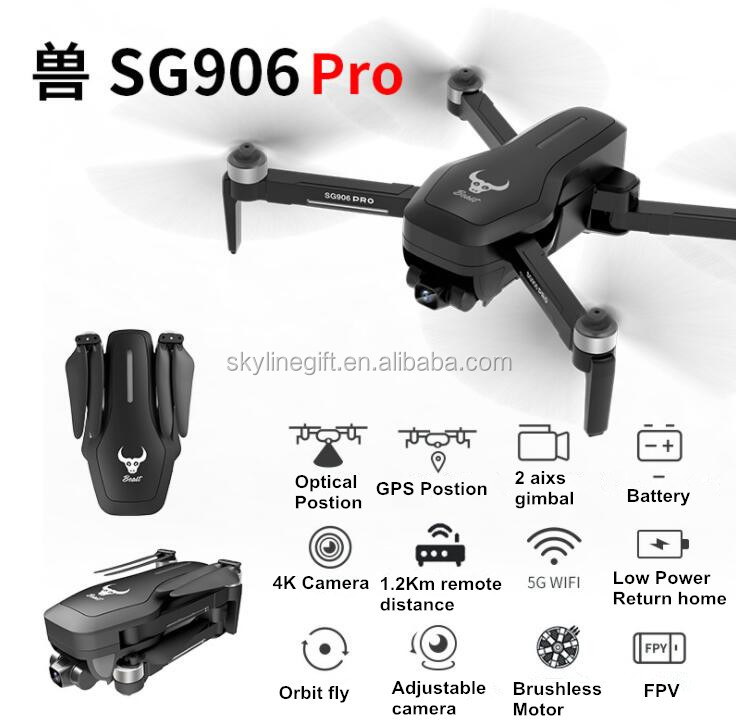 SG906 Pro mini pocket drone GPS 5G WIFI FPV 4K Camera drone Brushless Selfie Foldable RC Drone