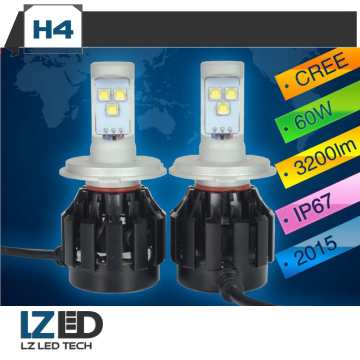 Super Bright H4 HB2 LED Driving lights instead of Xenon HID Driving lights or halogen lights 6000K 3200LM